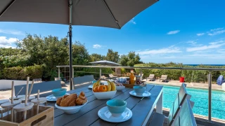 Piscine et jardin